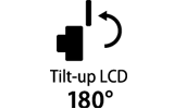 Tilt screen 180 degrees up